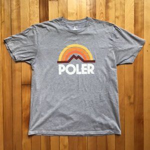 Poler Stuff Graphic T Shirt Gray